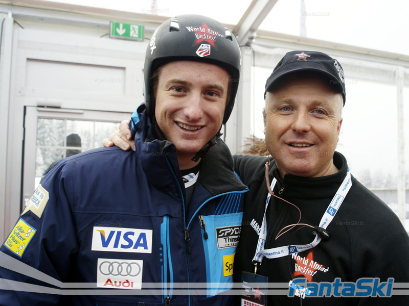 l'americano Tim Jitloff con Marco Dallapiccola organizzatore dell'evento