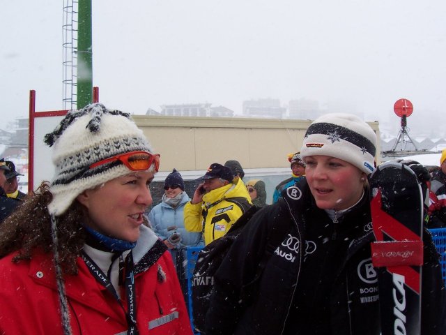 La Merighetti saluta Annemarie Gerg