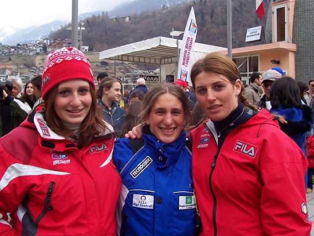 Le sorelle Fanchini: Elena, Sabrina e Nadia