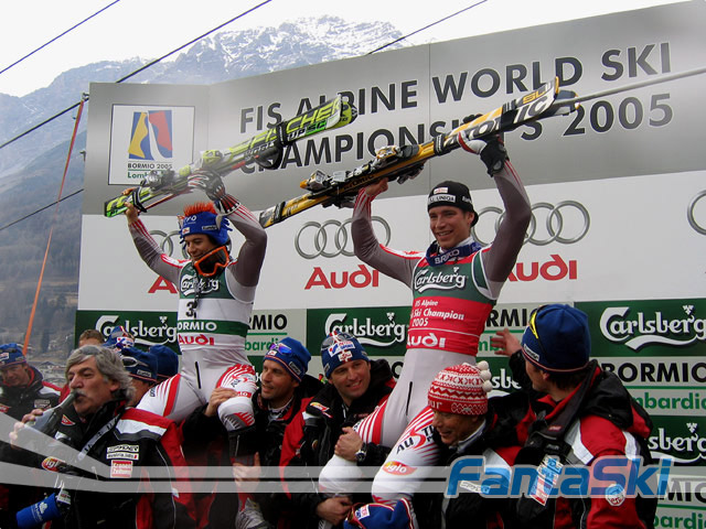 Tra i festeggianti austriaci anche Robert Brunner