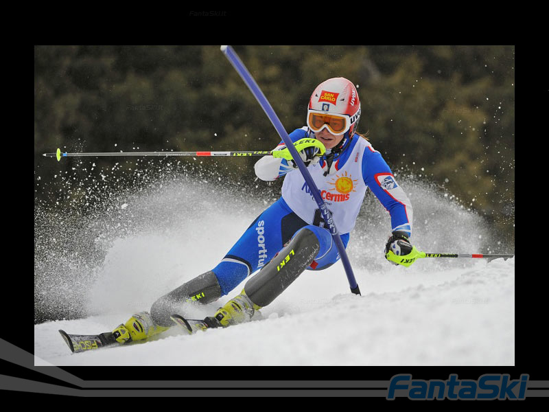 Alpe Cermis - Nicole Gius, 1a classificata nello Slalom femminile