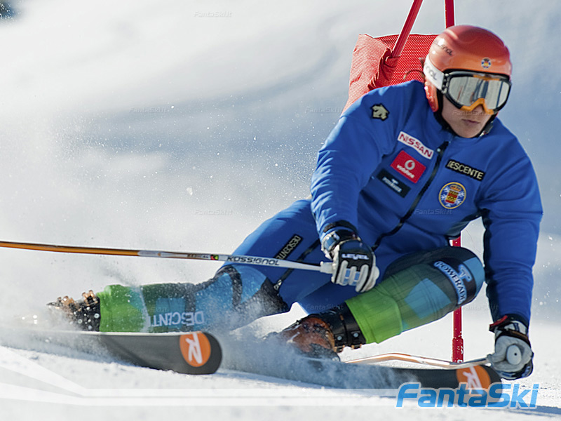 Maria Jose Rienda in azione a Saas Fee