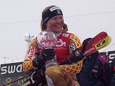 Anja Paerson leader dello slalom