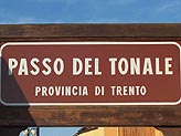 Passo del Tonale, confine tra Lombardia e Trentino