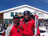 Edoardo Zardini con il suo nuovo skiman Nordica "Giallo" Vianello