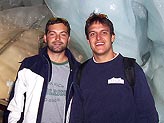 "Alitalia" e "5 maggio ski team"  nel museo del ghiaccio a 3500 m.
