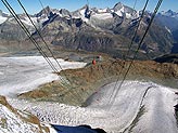 Vista dalla funivia del Piccolo Cervino