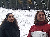 Federica Rosa e Alessanfro De Franzoni del Comitato con Enrico Schiavi 