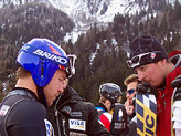 Miller parla con i tecnici dello US Ski Team