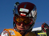 la polacca Katarzyna Karasinska, leader della Coppa Europa di slalom