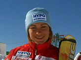 La croata Nika Fleiss, vincitrice dello slalom di Coppa Europa al Passo Tonale