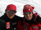 Beppe Bianchini e Stefano Pergher, staff tecnico squadra B slalom e gigante