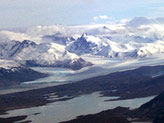 Veduta della Patagonia dall’aereo