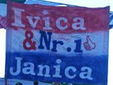 I supporter croati di Ivica e Janica Kostelic