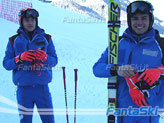 Schmid e Thaler a Pila in allenamento prima dello slalom Olimpico
