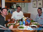 Simoncelli, Rocca e Fill divorano la cena
