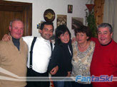 Serata a casa Rocca: Angelo, Alitalia, Emma, mamma Gianna e zio Pietro