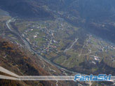 in volo da Sondrio a Trento: Teglio, media Valtellina