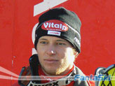 L'elvetico Marc Gini, vincitore a sorpresa dello slalom di Reiteralm
