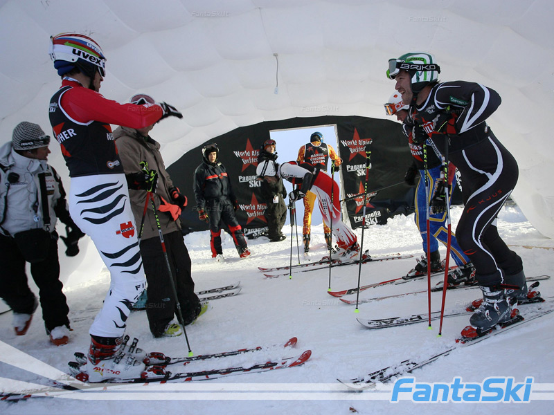 Neureuther e Miller scherzano in partenza