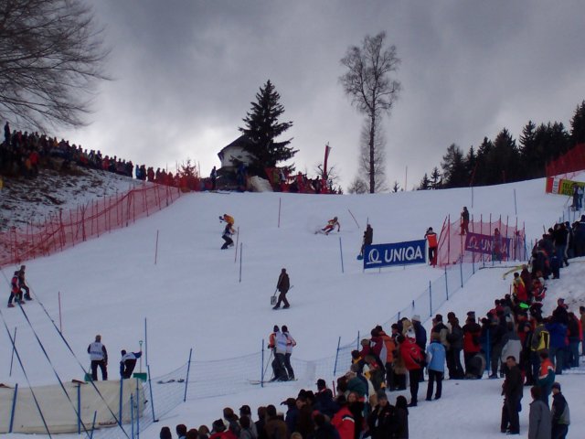 Karin Truppe sul muro spaventa Enrico