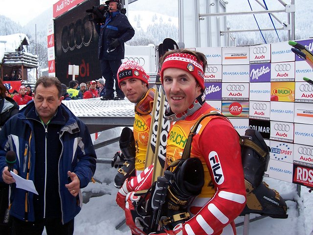 Alberto Schieppati e Alexander Ploner pronti a salire sul podio