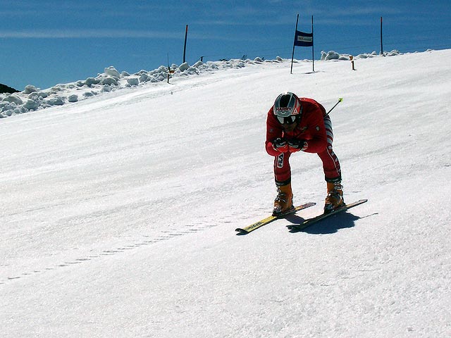 Gianki Bergamelli in posizione aereodinamica