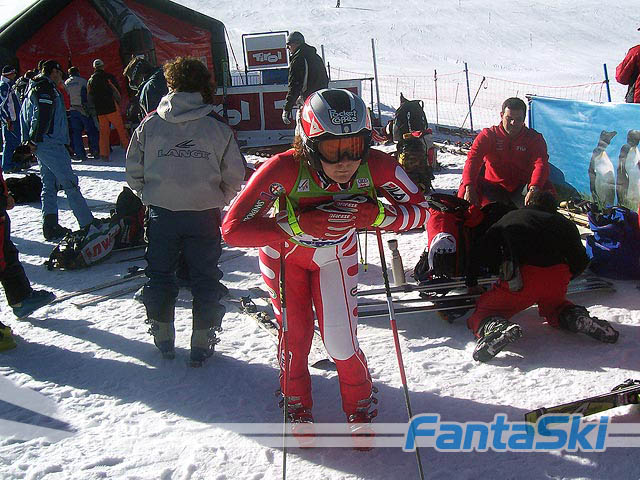Daniela Merighetti si concentra 
