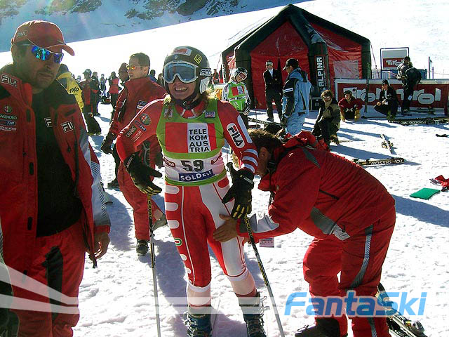 Nadia Fanchini in partenza 