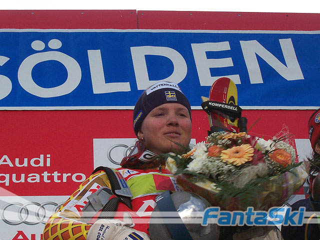 La vincitrice Anja Paerson 