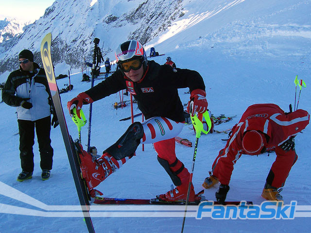 Luca Senoner in partenza