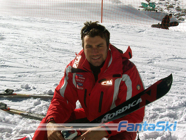 Le prime curve di Edoardo Zardini dopo l'infortunio alla tibia di Saas-Fee