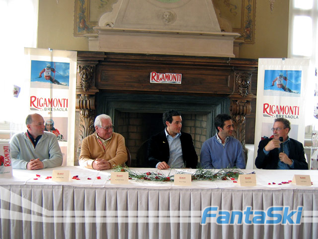 Conferenza stampa di Giorgio Rocca con lo sponsor Rigamonti