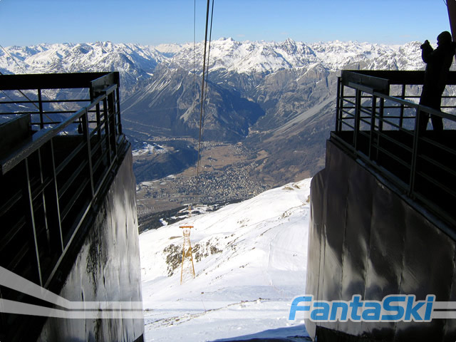 L'arrivo della funivia a Cima Bianca