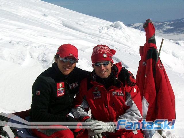 Beppe Bianchini e Stefano Pergher, staff tecnico squadra B slalom e gigante