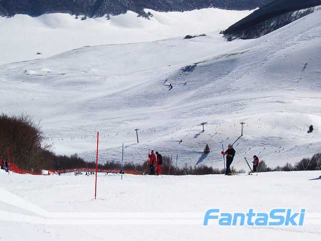 Il tracciato dello slalom