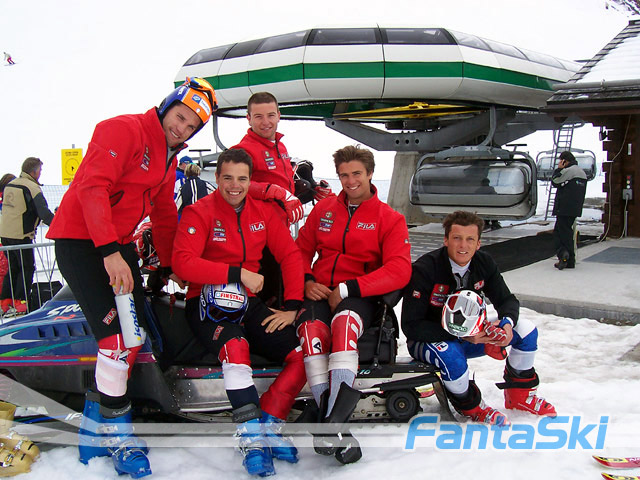Deflorian, Fill, Simoncelli, Schieppati e Blardone posano per Fantaski