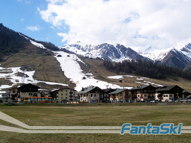Una lingua di neve a Livigno