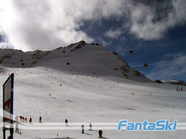 Le piste del ghiacciaio di Soelden