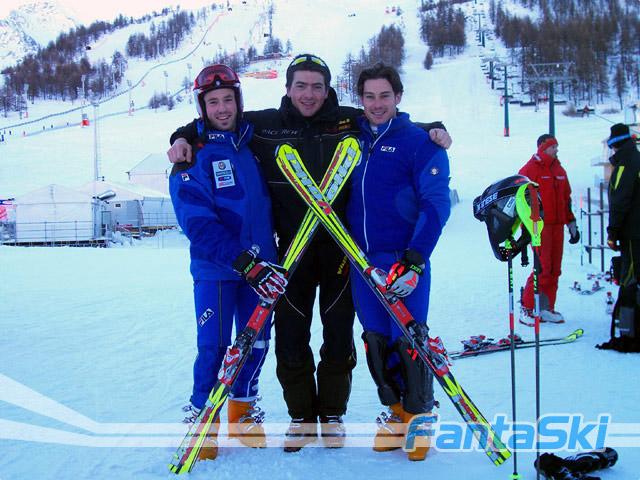 Team Volkl: Bianchini tra Deville e Bergamelli