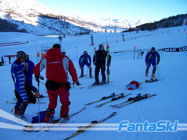 Slalomisti a consulto: finito l’allenamento si parte per Campiglio
