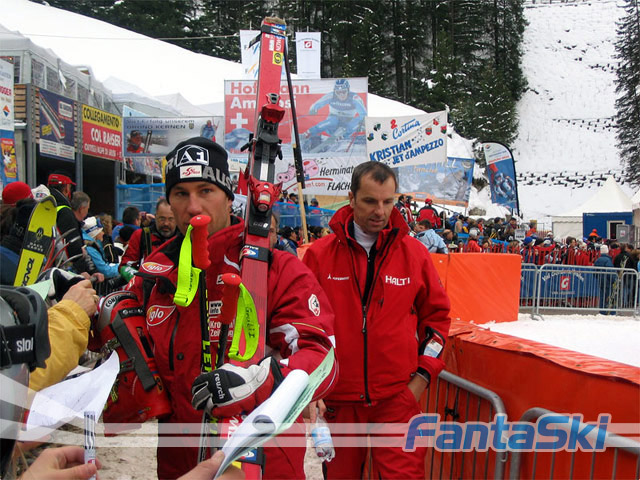 Cristoph Gruber al termine della gara
