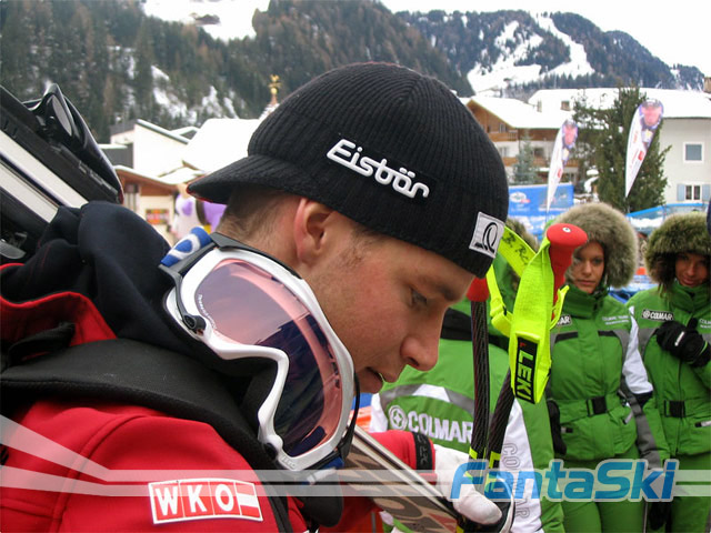 Benjamin Raich al termine del Super G