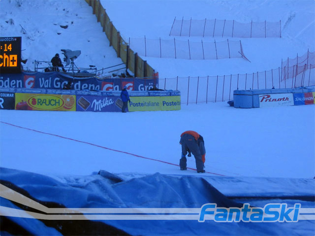 Preparazione della pista