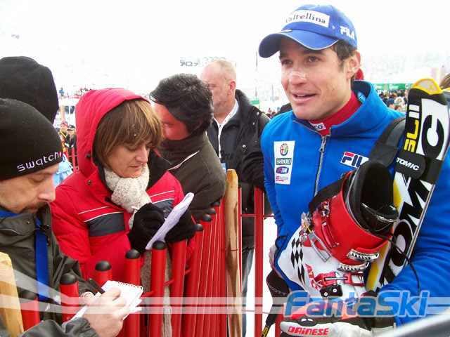 Intervista al parterre di Kitz per Giorgio Rocca