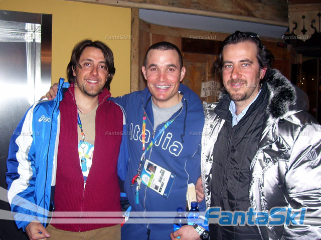 Giorgio Rocca fra i Dottori Marco Freschi e Andrea Panzeri al Gran Hotel Sestriere