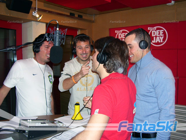 Giorgio Rocca e il Trio Medusa a Radio Deejay: il giorno dopo lo slalom Olimpico