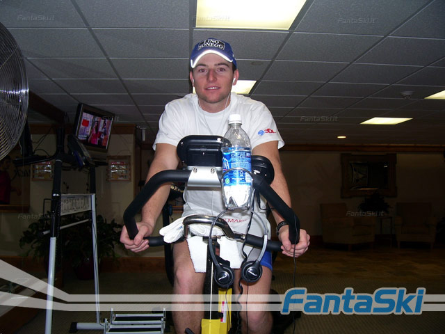 Davide Simoncelli in palestra