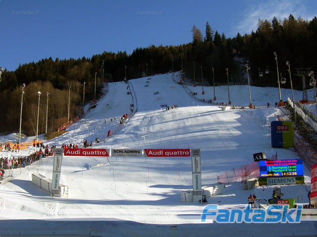 L’arrivo della pista Planai