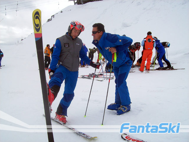 Davide Simoncelli e Matteo Guadagnini sulle nevi perenni del Tonale